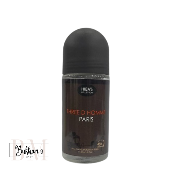 HIBA'S Collection Deodorant Roll On Three De Homme Paris