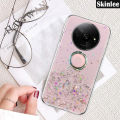 Phone case For Redmi A3X Back cover Glitter Starry Sky Bling Ring Lanyard Shiny Transparent Holder Stand Girls Soft Cover For Mi Xiaomi Redmi A3X Cover cases. 