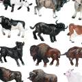 12x Mini Cow Models Craft Educational Learning Toys Cattle Figurine for Classrooms Rewards Kids Toy. 