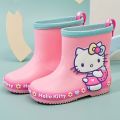 【HOT】 Sanrio Hellokitty Children's Rain Boots Girls' Rain Boots Children's Lightweight Waterproof And Anti-Skid Cartoon Water Boots. 