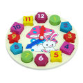 Little star Wooden blocks toys Digital Geometry Clock Children's Educational toy for baby boy and girl gift. 