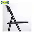 IKEA Folding Chair : NISSE, Black | White. 