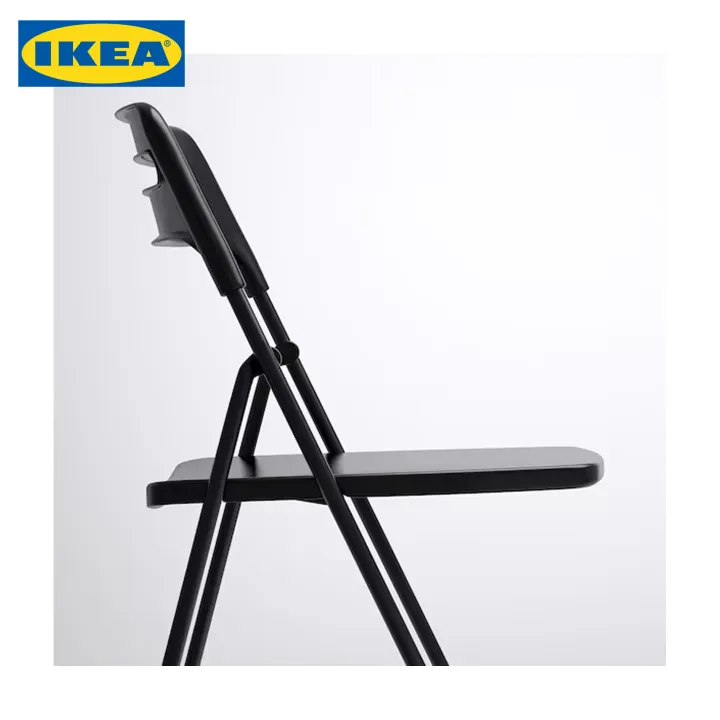 IKEA%20Folding%20Chair%20:%20NISSE,%20Black%20%7C%20White%20-%20Image%204