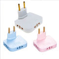 Foldable Extension Socket 180 Degree Rotations | 3 AC Outlet Power Strip Multiprise 1 Convert 3 Extension Eu Power Plug Adapter For Home. 