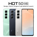 Infinix Hot 50 8/128, 6.78" FHD+ 120Hz Display, 50MP Camera, 5000mAh Battery with 18W Fast Charge, MediaTek Helio G100, XOS 14.5 Android 14 – Sleek Black / Sage Green / Titanium Grey. 