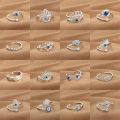 Simple Dainty Stackable Gold Plated Ring Blue Lucky Eye Protection Jewelry Evil Eye Greek Eye Adjustable Joint Rings Accessories. 