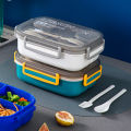 Compartmented Lunch Box Stackable Bento Box Lunch Container Dishwasher Safe Modern Design 2 Compartments for Southeast Asian Buyers Healthy Portion Lunch Box. 