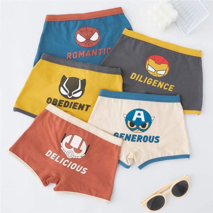 Bubu Rabbit Children's Panties Wholesale New Cartoon Medium and Big Kids Cotton Male Boxers Little Boys Boxer Shorts on behalf of the hair