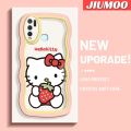 JIUMOO For VIVO Y30 vivo Y30i vivo Y50 Case Cartoon Hello Kitty Colorful Lovely Cream Wave Border Soft Clear Shockproof Phone Cases. 