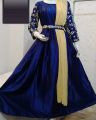 Stylish Embroidered Silk Maxi with Trouser, belt and Dupatta (4-Piece) Chiffon Maxi Dresses For Women. 