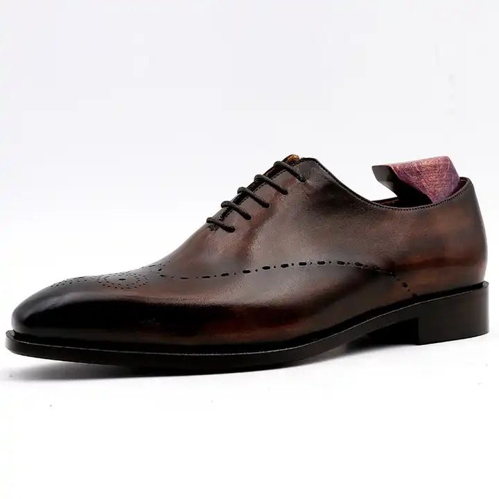 Customized%20Handmade%20Brown%20Leather%20Oxford%20Shoes%20For%20Men%20-%20Image%204