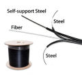 Future-Ready 2 Core Fiber Cable with Single Mode Fiber and Three Steel Wire Integration. 