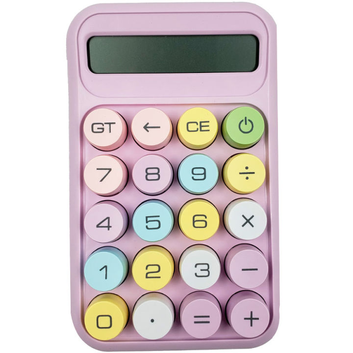 Runzon RZ 819 Colourful Mechanical Key Electronic Calculator KS