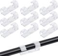12pcs of Heavy-Duty Durable Self-Adhesive Cable Clip 6mm And 12mm Wire Clips For DIY And Indoor Use Cord Holder Transparent Color Wire Holder Wire Clamp for Car Organizing USB Charging Cable TV PC Home Office. 