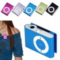 Shuffle Mini Mp3 Player for Listening Songs - Metal Body - Portable Music Player with SD Card Slot, Handsfree, Charging Cable - Pocket Clip Support for Gym, Running, Jogging. 