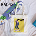 Anime BANANA FISH Tote Bag Canvas Cartoon Fashion Shoulder Bags School Bookbag Korean Style. 