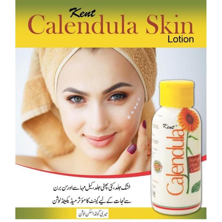 Kent Skin Lotion Marigold Calendula by Kent moisturizing lotion for Hands and Body, Scaly Eruption, Dry Rough Skin 100ML