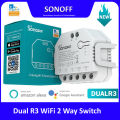 Sonoff Dual R3 WiFi Smart 2-Way Switch | Wireless Home Automation | Alexa & Google Assistant Compatible. 