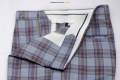 Y.BRAND-GREY SLIM-FIT PLAID CHECK CASUAL Pant for men-DP-1014. 