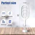 Mosquito Racket with UV Light Lamp Five Nights Mosquito Killer Racket Rechargeable Battery Handheld Electric Fly Swatter. 