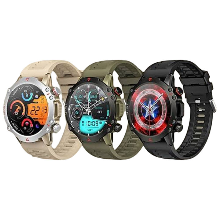 Azzin - TF10 Pro Smart Watch | Round Dial | Amoled Display | Bluetooth Calling | Series 8 Smartwatch