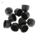 10x10pcs M6 Black Dome Bolt Nut Protection Caps Cover Hexagon Screws M8x14mm. 