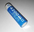 Rechargeable 3.7v 4200mAh Lithium Ion Battery 18650 Cell for Toys, Tools, USB Power Bank,  Battery Packs. 