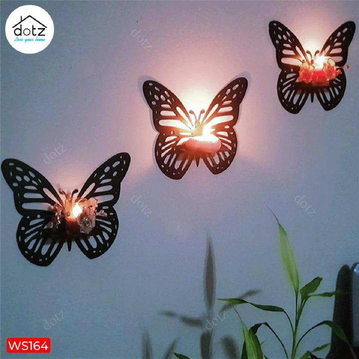 Dotz Brand Decorative Butterfly Wall Shelf, Decoration Candlestick, Wall Décor Ideas, Wooden Wall Shelves