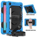 360 Rotation Hand Strap Kickstand Shockproof Tablet Case For Samsung Galaxy Tab A 8 2019 T290/T295 Protective Cover Case. 