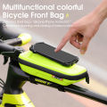 Cycling Bag Large Capacity Portable Waterproof Rotatable Bicycle Phone Bag. 