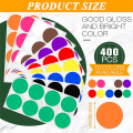 2 Inch Round Color Coding Sticker 10 Assorted Colors Circle Dot Labels Self-Adhesive Colored Solid Color Sticker(800). 