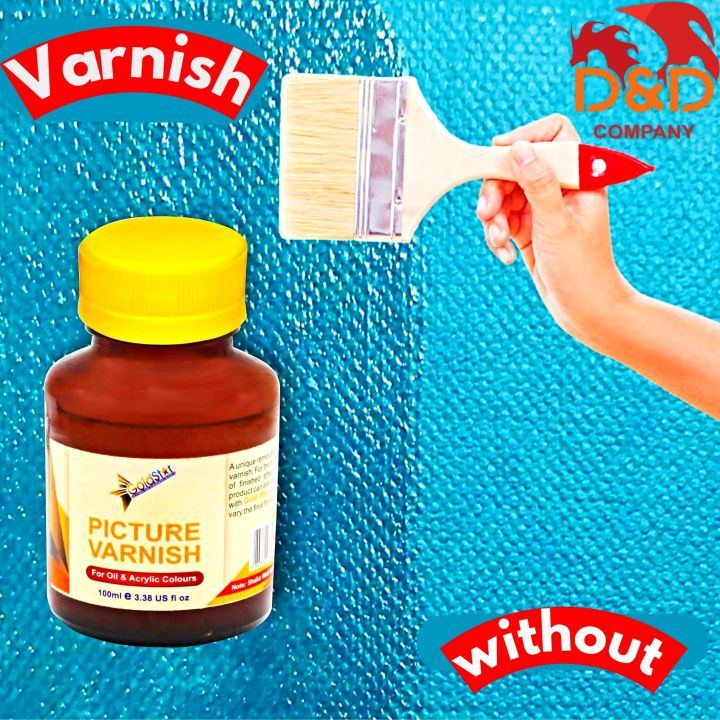 Professional Varnish Gloss for Acrylic Paint, Wood & Furniture | Gloss Varnish for Acrylic Painting, Oil Painting, Clear Protective Coating – Art Supplies for Canvas, Craft, DIY & Professional Use