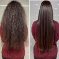 Brazilian Keratin Hair Straightening Cream Rebounding Smooth Shine Korean Hair Perm Cream for Salon A.B 1000ml. 