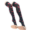 Halloween Party Bloody Skeleton Cobweb Bat Stockings Women Thigh High Socks. 