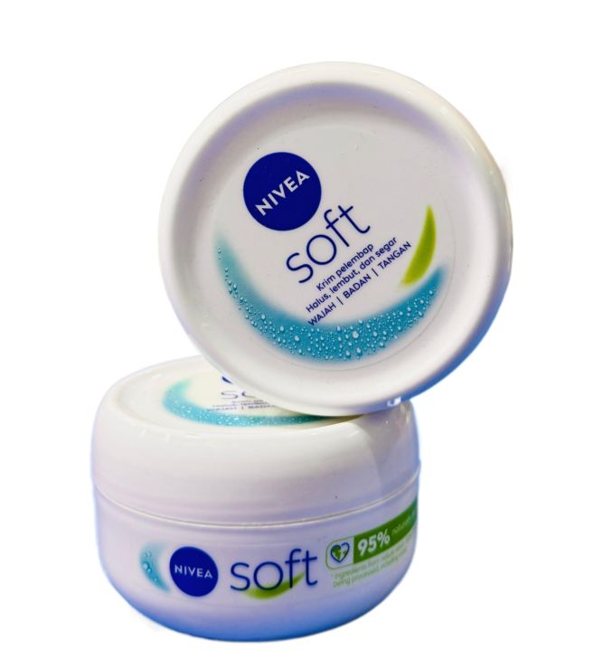 Nivea Soft Refreshing Moisturizing Cream 100ml | Lightweight, Non-Greasy Face & Body Cream | With Jojoba Oil & Vitamin E | For All Skin Types