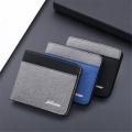 New Style Mini Thin Men Wallet Card Holder Men's Purse Coin Pouch Card Holder Short Canvas Card Holder Wallet for Men. 
