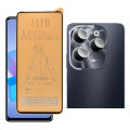 Infinix Hot 40 Matte Glass Fiber Glass Protector + Back Rear Camera Protector 9H Gorilla Flexible Protection For Hot 40. 