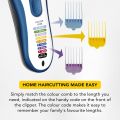 Wahl Colour Pro Cordless Hair Clipper Kit, Neck Duster, Colour Coded Combs, Hair Clippers for Men, Head Shaver, Men's Hair Clipper, Easy Home Haircutting, Family Haircuts. 