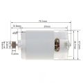 RS550 12 Teeth 18V to 21V DC Motor For Cordless Drill Machine  -  1500 RPM High Speed High Torque Gear Box for Cordless Charge Drill Screwdriver. 