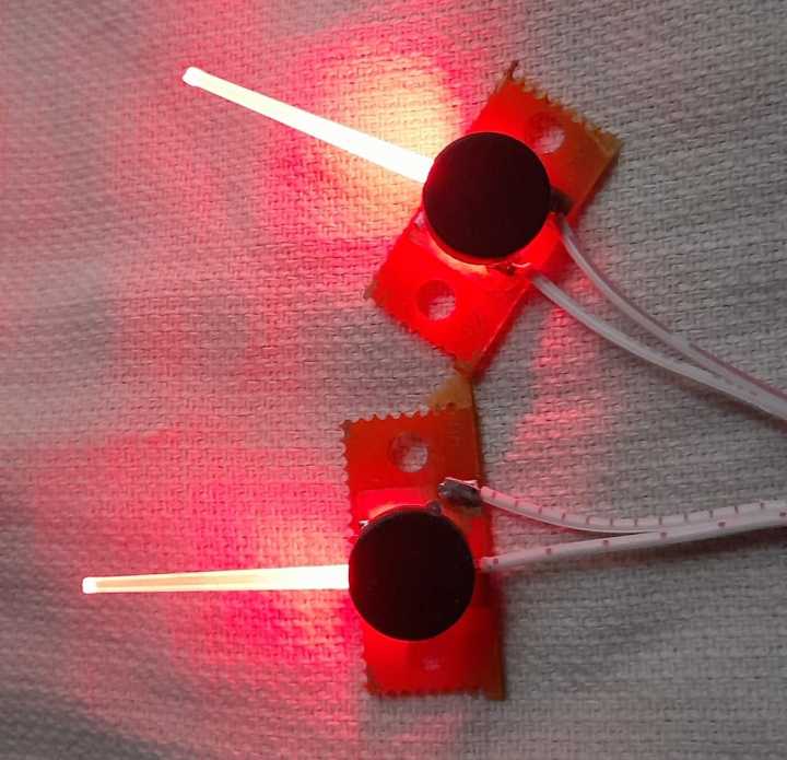 2 piece speedometer red glow needles with smds led light glowing needles universal fitting all bikes