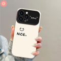 Couples Cute NICE Smile Simple Case For Realme 11 5i C53 C25 C15 C35 6i 8i 5 C25Y C20 C12 C55 C11 C17 C51 C33 C21Y C21 C30 C20A C31 C25s Contrast Window Lens Frame Fashion Solid Color Cover. 