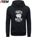 REM new brand men's sweatshirts cool Poker Hoodies Hipster Hip Hop long sleeve men's plus size Hoodies, sweatshirts. 