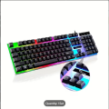 RGB Gaming Keyboard & Mouse & Headphone & Mousepad & Headphone Stand 5 in 1 Wired Combo - 7 RGB Colors In Combo - 5 Product USB Wired RGB Pack For Gaming - Compatible With PC & Laptop - Black. 