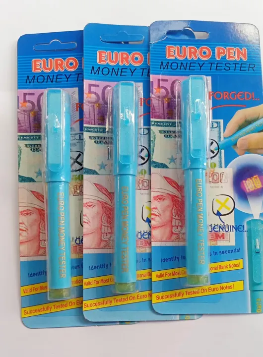 2 In 1 Note Checking Pen With UV Light Bank Note Tester Pen Money ...