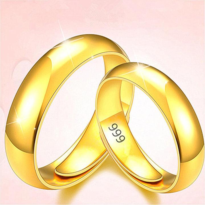 SSA 925 Silver Plated Adjustable Couple Ring Cincin Berpasangan boleh laras Wedding Engagement