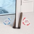 Brown Door Dust Stopper 24 inches to 50 inches Door Draft - Insect Stopper - Soundproof Door AC Door Air Stopper Door Pad Door Air Lock Wind Stopper Door Dust Draft Insulation Strip Draft Seal Door Gap Fill. 