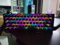 AK61 Hot Swappable Mechanical Keyboard 60% Layout, Hot Swappable keys easy to reinstall Keys, Blue Switches.. 