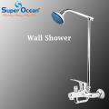 Bathroom Set Shower Set Wall Mounted Complete Bathroom Fitting 100% Brass Chrome Super Ocean Sanitary fittings LMS-333. 