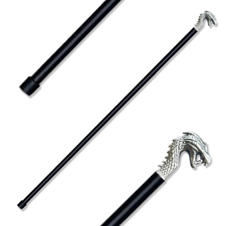 Dragon Handle Walking Stick -Dragon Handle Cane, Metal Handle Cane, Luxury Walking Cane with Dragon Handle.