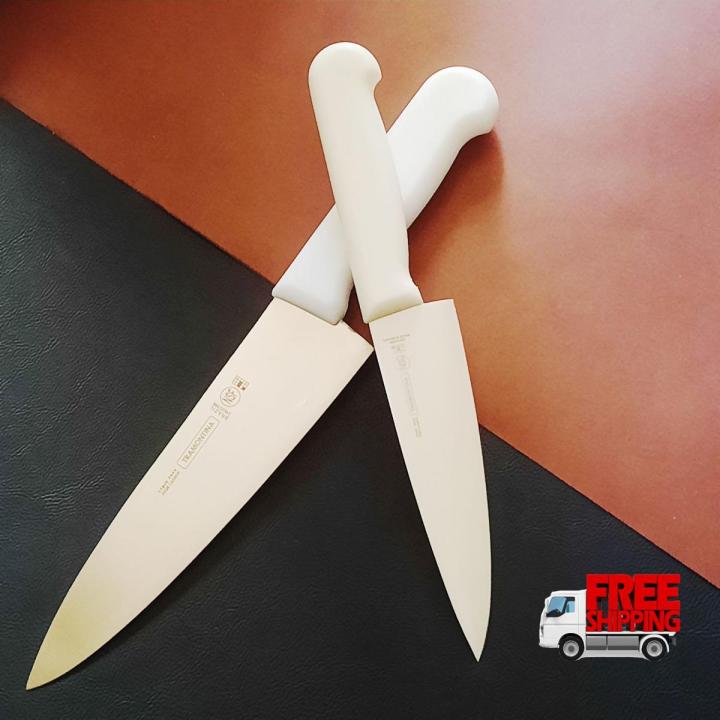 Professional Knife For Chef knife kitchen knife Qurbani knife takbeer / Meat/Chef Knife with White Handle Stainless Steel